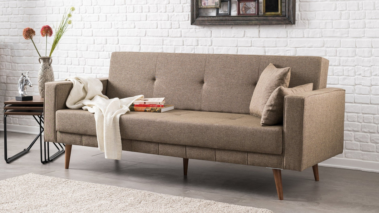 Canapea extensibilă Dublin, 3 locuri, Diverse culori, 214x75x90 cm - Maro | SKU: 825BLC1170 | Canapea extensibilă Dublin, 3 locuri, 214x75x90 cm, varianta Maro, produs pentru amenajarea locuinței, disponibil online în România la CasaMob