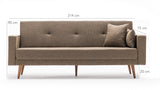 Canapea extensibilă Dublin, 3 locuri, Diverse culori, 214x75x90 cm - Maro | SKU: 825BLC1170 | Canapea extensibilă Dublin, 3 locuri, 214x75x90 cm, varianta Maro, produs pentru amenajarea locuinței, disponibil online în România la CasaMob