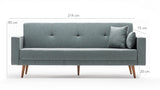 Canapea extensibilă Dublin, 3 locuri, Diverse culori, 214x75x90 cm - Albastru | SKU: 825BLC1171 | Canapea extensibilă Dublin, 3 locuri, 214x75x90 cm, varianta Albastru, produs pentru amenajarea locuinței, disponibil online în România la CasaMob