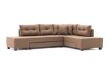 Canapea extensibilă de colț Manama, Dreapta, Diverse culori, 280x206x85 cm - Maro | SKU: 825BLC1183 | Canapea extensibilă de colț Manama, Dreapta, 280x206x85 cm, varianta Maro, produs pentru amenajarea locuinței, disponibil online în România la CasaMob
