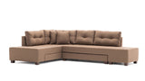Canapea extensibilă de colț Manama, Stânga, Diverse culori, 280x206x85 cm - Maro | SKU: 825BLC1184 | Canapea extensibilă de colț Manama, Stânga, 280x206x85 cm, varianta Maro, produs pentru amenajarea locuinței, disponibil online în România la CasaMob