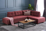 Canapea extensibilă de colț Manama, Dreapta, Diverse culori, 280x206x85 cm - Bordo | SKU: 825BLC1185 | Canapea extensibilă de colț Manama, Dreapta, 280x206x85 cm, varianta Bordo, produs pentru amenajarea locuinței, disponibil online în România la CasaMob