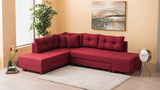 Canapea extensibilă de colț Manama, Stânga, Diverse culori, 280x206x85 cm - Bordo | SKU: 825BLC1186 | Canapea extensibilă de colț Manama, Stânga, 280x206x85 cm, varianta Bordo, produs pentru amenajarea locuinței, disponibil online în România la CasaMob