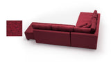Canapea extensibilă de colț Manama, Stânga, Diverse culori, 280x206x85 cm - Bordo | SKU: 825BLC1186 | Canapea extensibilă de colț Manama, Stânga, 280x206x85 cm, varianta Bordo, produs pentru amenajarea locuinței, disponibil online în România la CasaMob