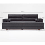 Canapea fixă Oslo, Diverse culori, Diverse configurații, 210x78x85 cm - Gri - 3 locuri | SKU: 825BLC1190 | Canapea fixă Oslo, 210x78x85 cm, varianta Gri - 3 locuri, produs pentru amenajarea locuinței, disponibil online în România la CasaMob
