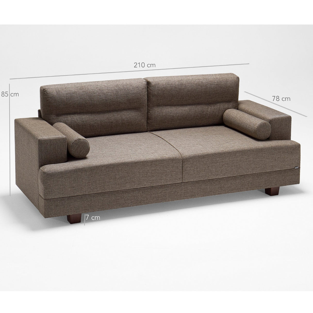 Canapea fixă Oslo, Diverse culori, Diverse configurații, 210x78x85 cm - Maro - 3 locuri | SKU: 825BLC1191 | Canapea fixă Oslo, 210x78x85 cm, varianta Maro - 3 locuri, produs pentru amenajarea locuinței, disponibil online în România la CasaMob