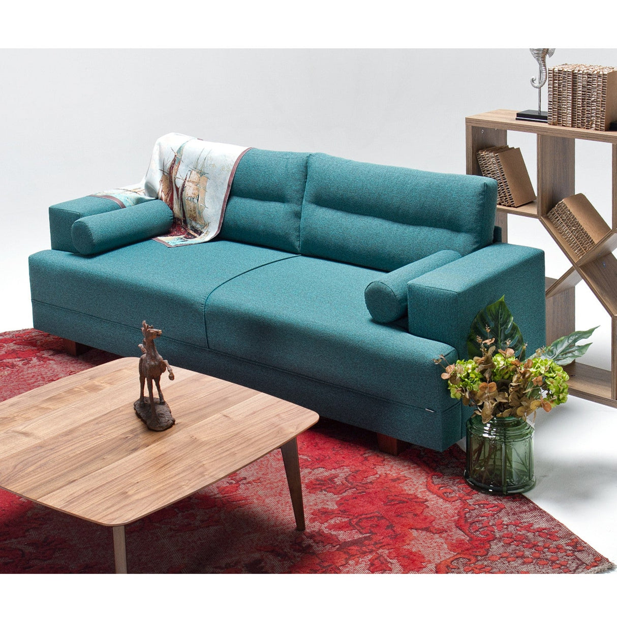 Canapea fixă Oslo, Diverse culori, Diverse configurații, 210x78x85 cm - Turcoaz - 3 locuri | SKU: 825BLC1192 | Canapea fixă Oslo, 210x78x85 cm, varianta Turcoaz - 3 locuri, produs pentru amenajarea locuinței, disponibil online în România la CasaMob