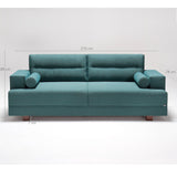 Canapea fixă Oslo, Diverse culori, Diverse configurații, 210x78x85 cm - Turcoaz - 3 locuri | SKU: 825BLC1192 | Canapea fixă Oslo, 210x78x85 cm, varianta Turcoaz - 3 locuri, produs pentru amenajarea locuinței, disponibil online în România la CasaMob