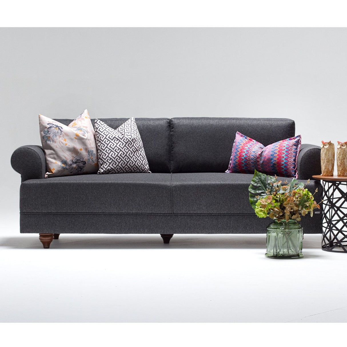 Canapea fixă 3 locuri Samara, Diverse culori, 210x80x85 cm - Gri | SKU: 825BLC1193 | Canapea fixă 3 locuri Samara, 210x80x85 cm, varianta Gri, produs pentru amenajarea locuinței, disponibil online în România la CasaMob