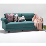 Canapea fixă 3 locuri Samara, Diverse culori, 210x80x85 cm - Turcoaz | SKU: 825BLC1195 | Canapea fixă 3 locuri Samara, 210x80x85 cm, varianta Turcoaz, produs pentru amenajarea locuinței, disponibil online în România la CasaMob