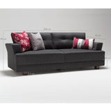 Canapea fixă 3 locuri Balzan, Diverse culori, 208x78x85 cm - Gri | SKU: 825BLC1196 | Canapea fixă 3 locuri Balzan, 208x78x85 cm, varianta Gri, produs pentru amenajarea locuinței, disponibil online în România la CasaMob