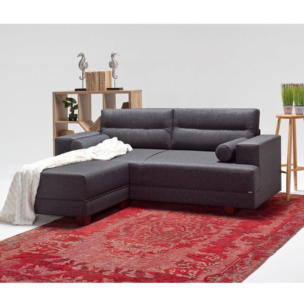 Canapea fixă Oslo, Diverse culori, Diverse configurații, 210x78x85 cm - Gri - 1 bucată | SKU: 825BLC1199 | Canapea fixă Oslo, 210x78x85 cm, varianta Gri - 1 bucată, produs pentru amenajarea locuinței, disponibil online în România la CasaMob