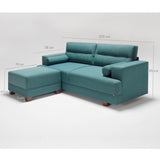 Canapea fixă Oslo, Diverse culori, Diverse configurații, 210x78x85 cm - Turcoaz - 1 bucată | SKU: 825BLC1201 | Canapea fixă Oslo, 210x78x85 cm, varianta Turcoaz - 1 bucată, produs pentru amenajarea locuinței, disponibil online în România la CasaMob