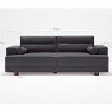 Canapea fixă Oslo, Diverse culori, Diverse configurații, 210x78x85 cm - Gri - 1 bucată | SKU: 825BLC1199 | Canapea fixă Oslo, 210x78x85 cm, varianta Gri - 1 bucată, produs pentru amenajarea locuinței, disponibil online în România la CasaMob