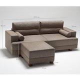 Canapea fixă Oslo, Diverse culori, Diverse configurații, 210x78x85 cm - Gri - 1 bucată | SKU: 825BLC1199 | Canapea fixă Oslo, 210x78x85 cm, varianta Gri - 1 bucată, produs pentru amenajarea locuinței, disponibil online în România la CasaMob