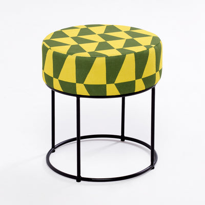 Taburet Moon Steel, Galben - Verde, 40x40x40 cm, SKU 825BLC1228, imagine 1