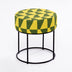 Taburet Moon Steel, Galben - Verde, 40x40x40 cm, SKU 825BLC1228, imagine 1