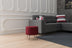Bordo | SKU: 825BLC1273 | Taburet Octo, 40x40x40 cm, varianta Bordo, produs pentru amenajarea locuinței, disponibil online în România la CasaMob