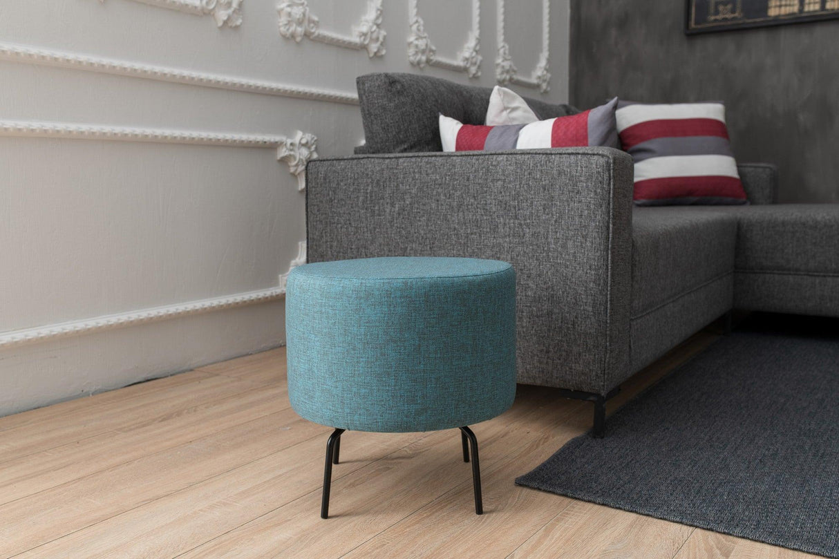 Taburet Octo, Diverse culori, 40x40x40 cm - Turcoaz | SKU: 825BLC1275 | Taburet Octo, 40x40x40 cm, varianta Turcoaz, produs pentru amenajarea locuinței, disponibil online în România la CasaMob