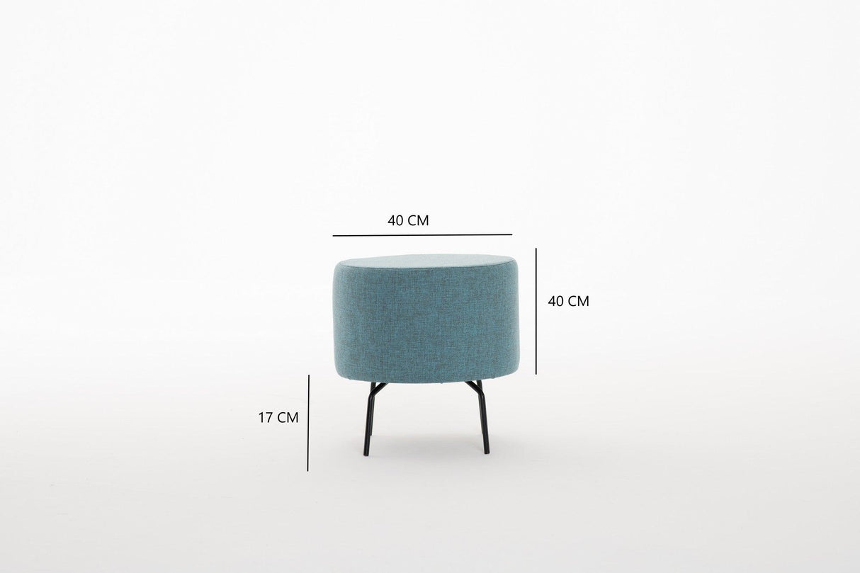 Taburet Octo, Diverse culori, 40x40x40 cm - Turcoaz | SKU: 825BLC1275 | Taburet Octo, 40x40x40 cm, varianta Turcoaz, produs pentru amenajarea locuinței, disponibil online în România la CasaMob