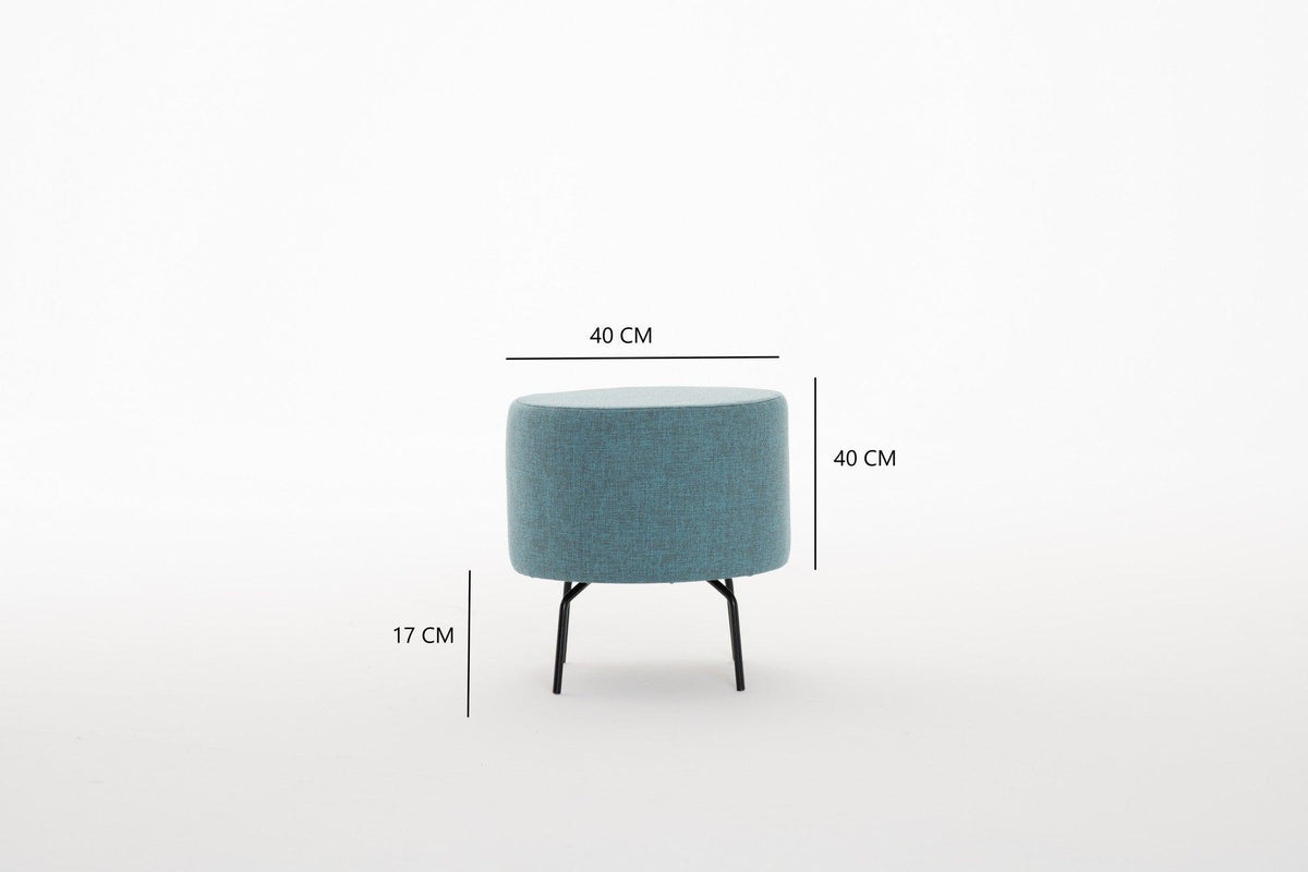 Turcoaz | SKU: 825BLC1275 | Taburet Octo, 40x40x40 cm, varianta Turcoaz, produs pentru amenajarea locuinței, disponibil online în România la CasaMob