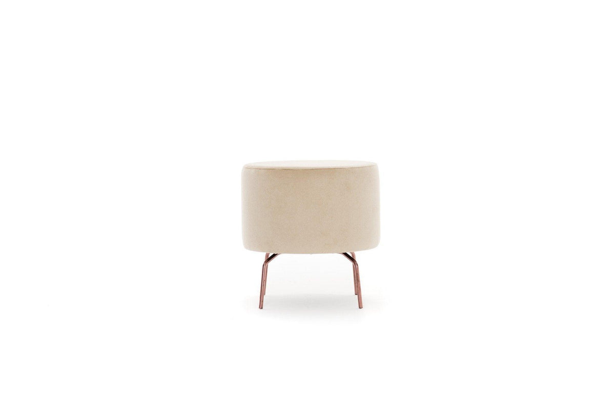Crem | SKU: 825BLC1274 | Taburet Octo, 40x40x40 cm, varianta Crem, produs pentru amenajarea locuinței, disponibil online în România la CasaMob