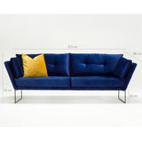 Canapea fixă Relax, Diverse culori, Diverse configurații, Diverse dimensiuni - Albastru - 212x88x72 cm - 3 locuri | SKU: 825BLC1335 | Canapea fixă Relax, varianta Albastru - 212x88x72 cm - 3 locuri, produs pentru amenajarea locuinței, disponibil online în România la CasaMob