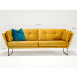 Canapea fixă Relax, Diverse culori, Diverse configurații, Diverse dimensiuni - Albastru - 212x88x72 cm - 3 locuri | SKU: 825BLC1335 | Canapea fixă Relax, varianta Albastru - 212x88x72 cm - 3 locuri, produs pentru amenajarea locuinței, disponibil online în România la CasaMob