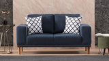 Canapea fixă Franz, Diverse culori, Diverse configurații, Diverse dimensiuni - Albastru închis - 162x82x87 cm - 2 locuri | SKU: 825BLC1398 | Canapea fixă Franz, varianta Albastru închis - 162x82x87 cm - 2 locuri, produs pentru amenajarea locuinței, disponibil online în România la CasaMob