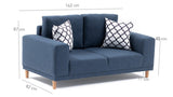 Canapea fixă Franz, Diverse culori, Diverse configurații, Diverse dimensiuni - Albastru închis - 162x82x87 cm - 2 locuri | SKU: 825BLC1398 | Canapea fixă Franz, varianta Albastru închis - 162x82x87 cm - 2 locuri, produs pentru amenajarea locuinței, disponibil online în România la CasaMob