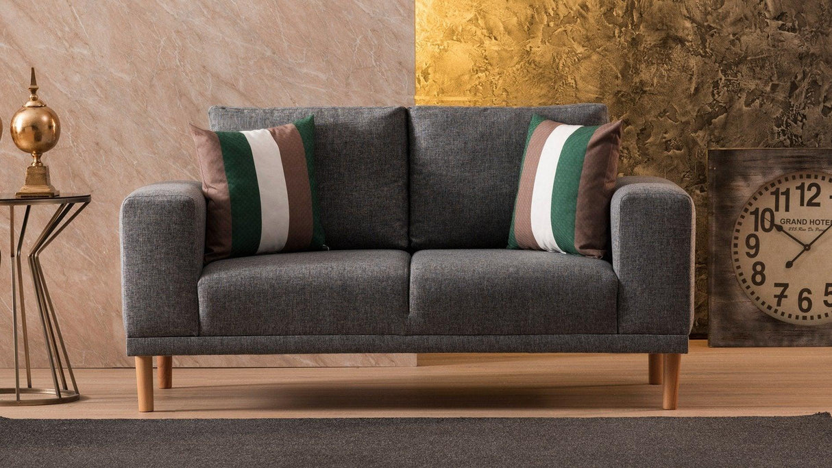 Canapea fixă Franz, Diverse culori, Diverse configurații, Diverse dimensiuni - Gri - 162x82x87 cm - 2 locuri | SKU: 825BLC1396 | Canapea fixă Franz, varianta Gri - 162x82x87 cm - 2 locuri, produs pentru amenajarea locuinței, disponibil online în România la CasaMob