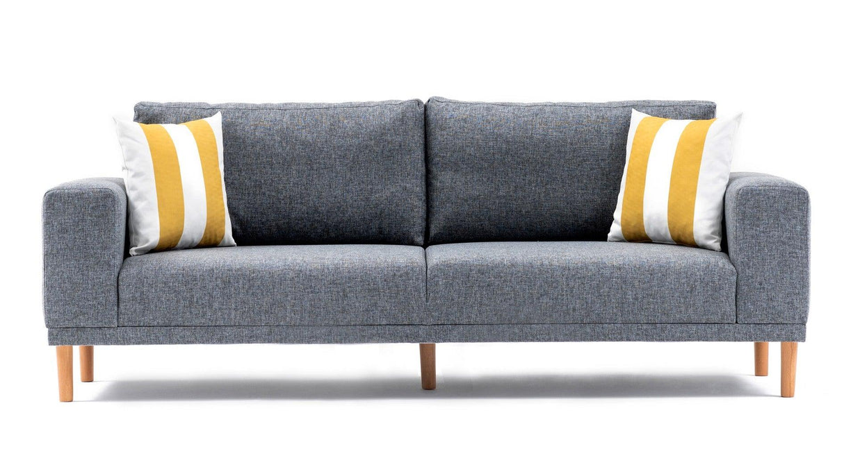 Canapea fixă Franz, Diverse culori, Diverse configurații, Diverse dimensiuni - Gri - 220x82x87 cm - 3 locuri | SKU: 825BLC1399 | Canapea fixă Franz, varianta Gri - 220x82x87 cm - 3 locuri, produs pentru amenajarea locuinței, disponibil online în România la CasaMob