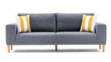 Canapea fixă Franz, Diverse culori, Diverse configurații, Diverse dimensiuni - Gri - 220x82x87 cm - 3 locuri | SKU: 825BLC1399 | Canapea fixă Franz, varianta Gri - 220x82x87 cm - 3 locuri, produs pentru amenajarea locuinței, disponibil online în România la CasaMob