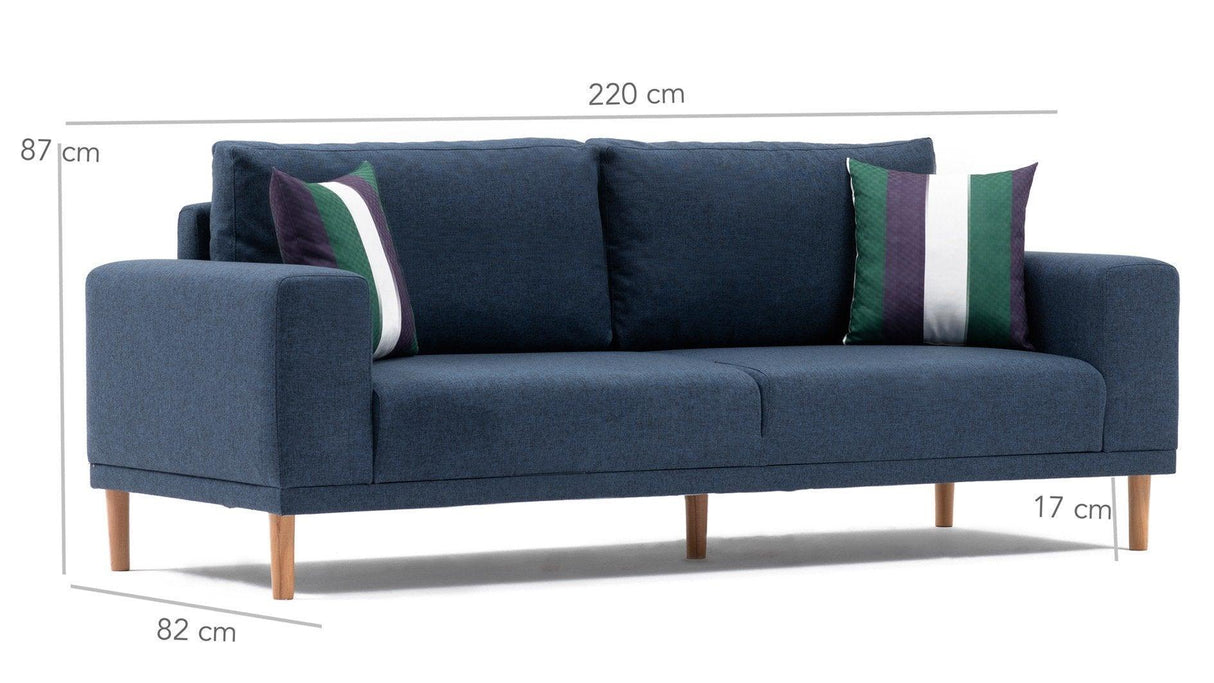 Canapea fixă Franz, Diverse culori, Diverse configurații, Diverse dimensiuni - Crem - 220x82x87 cm - 3 locuri | SKU: 825BLC1401 | Canapea fixă Franz, varianta Crem - 220x82x87 cm - 3 locuri, produs pentru amenajarea locuinței, disponibil online în România la CasaMob