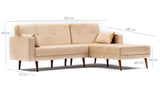 Canapea extensibilă Dublin, Colț, Dreapta, Diverse culori, 220x180x90 cm - Crem | SKU: 825BLC1412 | Canapea extensibilă Dublin, Colț, Dreapta, 220x180x90 cm, varianta Crem, produs pentru amenajarea locuinței, disponibil online în România la CasaMob