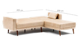 Canapea extensibilă Dublin, Colț, Dreapta, Diverse culori, 220x180x90 cm - Crem | SKU: 825BLC1412 | Canapea extensibilă Dublin, Colț, Dreapta, 220x180x90 cm, varianta Crem, produs pentru amenajarea locuinței, disponibil online în România la CasaMob