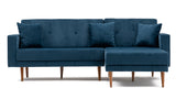 Canapea extensibilă Dublin, Colț, Dreapta, Diverse culori, 220x180x90 cm - Albastru sax | SKU: 825BLC1414 | Canapea extensibilă Dublin, Colț, Dreapta, 220x180x90 cm, varianta Albastru sax, produs pentru amenajarea locuinței, disponibil online în România la CasaMob