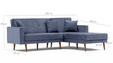 Canapea extensibilă Dublin, Colț, Dreapta, Diverse culori, 220x180x90 cm - Fumuriu | SKU: 825BLC1416 | Canapea extensibilă Dublin, Colț, Dreapta, 220x180x90 cm, varianta Fumuriu, produs pentru amenajarea locuinței, disponibil online în România la CasaMob