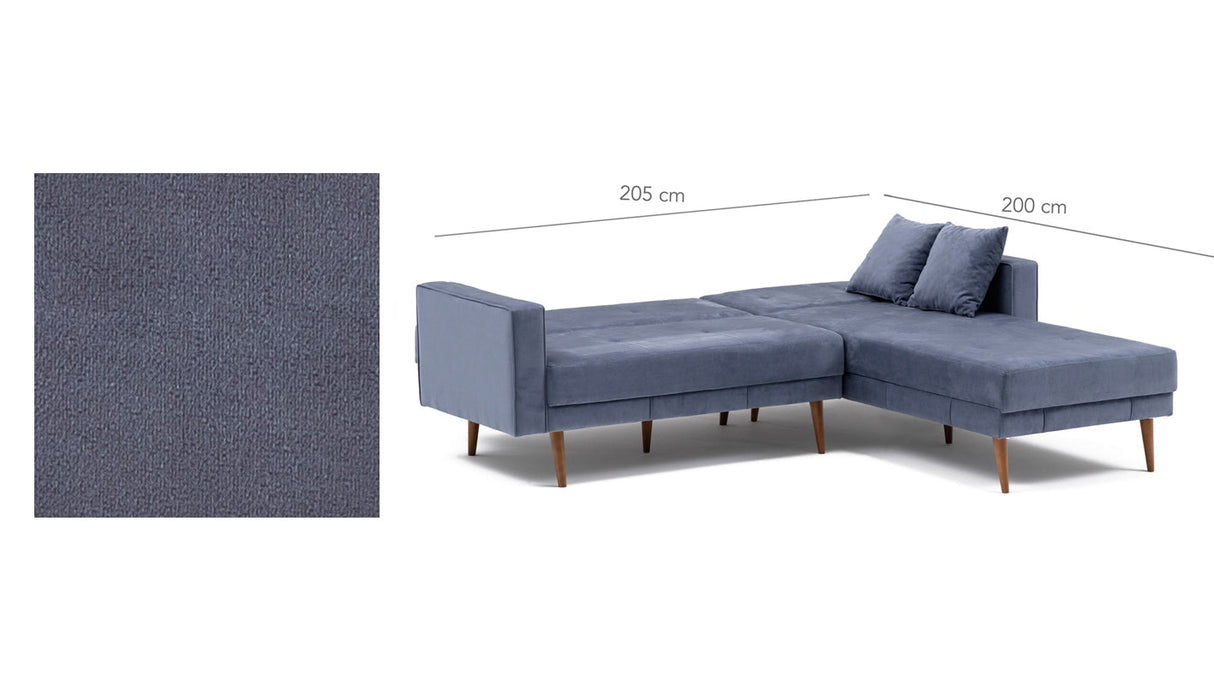 Canapea extensibilă Dublin, Colț, Dreapta, Diverse culori, 220x180x90 cm - Fumuriu | SKU: 825BLC1416 | Canapea extensibilă Dublin, Colț, Dreapta, 220x180x90 cm, varianta Fumuriu, produs pentru amenajarea locuinței, disponibil online în România la CasaMob