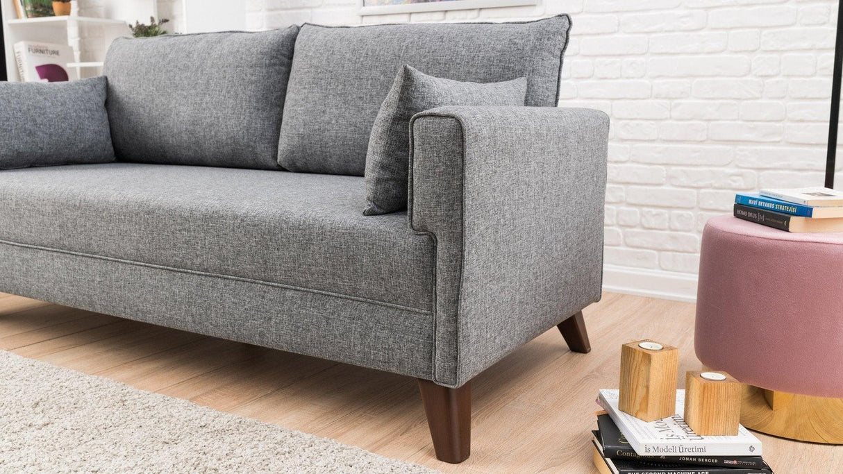 Canapea fixă 2 locuri Bella For 2 Pr, Diverse culori, 177x81x85 cm - Gri | SKU: 825BLC1498 | Canapea fixă 2 locuri Bella For 2 Pr, 177x81x85 cm, varianta Gri, produs pentru amenajarea locuinței, disponibil online în România la CasaMob