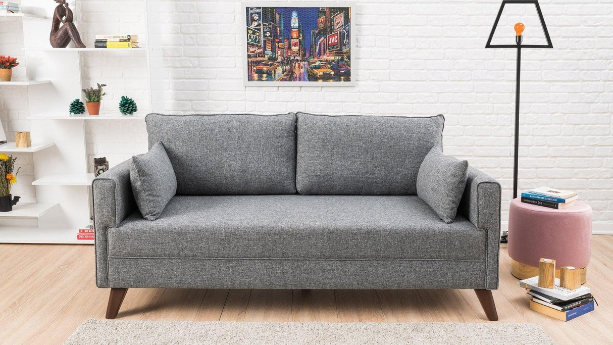 Canapea fixă 2 locuri Bella For 2 Pr, Diverse culori, 177x81x85 cm - Gri | SKU: 825BLC1498 | Canapea fixă 2 locuri Bella For 2 Pr, 177x81x85 cm, varianta Gri, produs pentru amenajarea locuinței, disponibil online în România la CasaMob