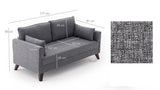 Canapea fixă 2 locuri Bella For 2 Pr, Diverse culori, 177x81x85 cm - Gri | SKU: 825BLC1498 | Canapea fixă 2 locuri Bella For 2 Pr, 177x81x85 cm, varianta Gri, produs pentru amenajarea locuinței, disponibil online în România la CasaMob