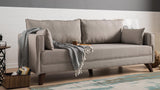 Canapea extensibilă Bella, 3 locuri, Diverse culori, 208x81x85 cm - Crem | SKU: 825BLC1509 | Canapea extensibilă Bella, 3 locuri, 208x81x85 cm, varianta Crem, produs pentru amenajarea locuinței, disponibil online în România la CasaMob
