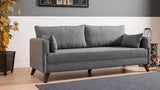 Canapea extensibilă Bella, 3 locuri, Diverse culori, 208x81x85 cm - Crem | SKU: 825BLC1509 | Canapea extensibilă Bella, 3 locuri, 208x81x85 cm, varianta Crem, produs pentru amenajarea locuinței, disponibil online în România la CasaMob