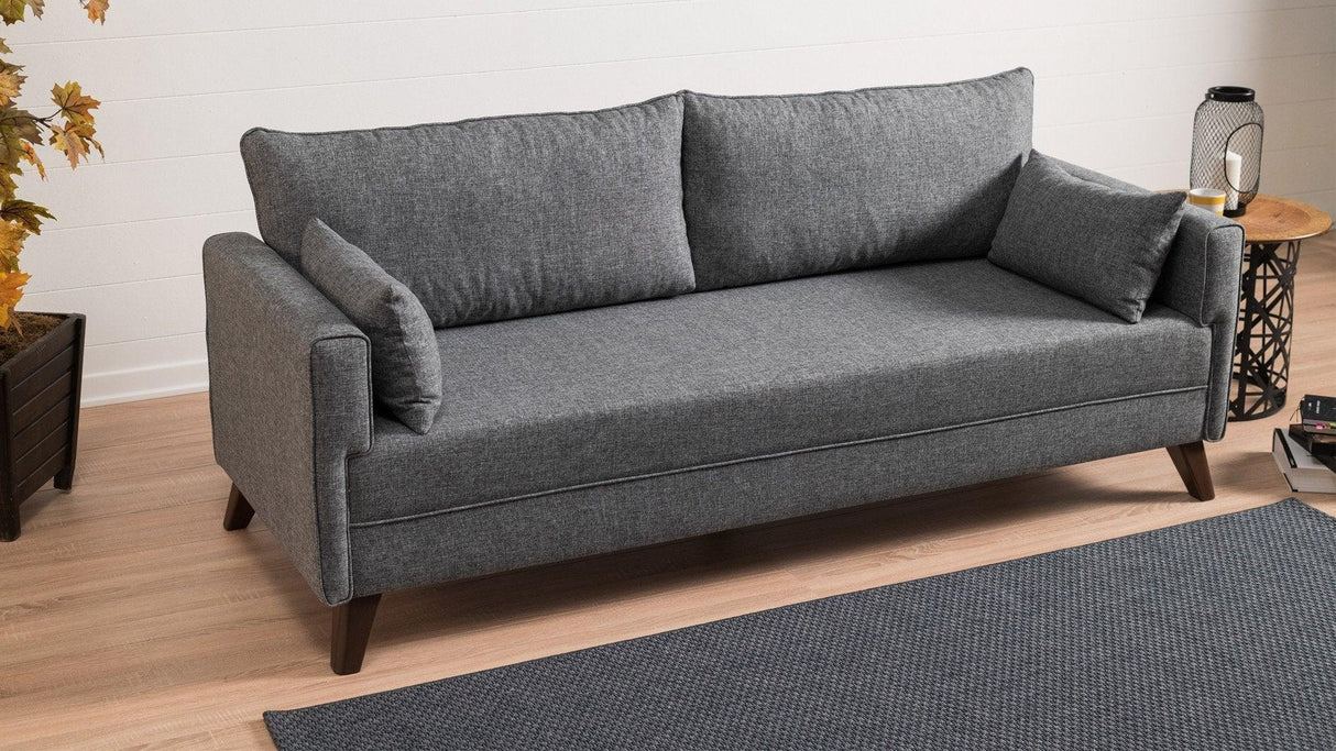 Canapea extensibilă Bella, 3 locuri, Diverse culori, 208x81x85 cm - Crem | SKU: 825BLC1509 | Canapea extensibilă Bella, 3 locuri, 208x81x85 cm, varianta Crem, produs pentru amenajarea locuinței, disponibil online în România la CasaMob