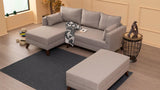 Canapea extensibilă Bella, Colț, Stânga, Diverse culori, 205x140x85 cm - Crem | SKU: 825BLC1510 | Canapea extensibilă Bella, Colț, Stânga, 205x140x85 cm, varianta Crem, produs pentru amenajarea locuinței, disponibil online în România la CasaMob