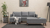 Canapea extensibilă Bella, Colț, Stânga, Diverse culori, 205x140x85 cm - Bordo | SKU: 825BLC1518 | Canapea extensibilă Bella, Colț, Stânga, 205x140x85 cm, varianta Bordo, produs pentru amenajarea locuinței, disponibil online în România la CasaMob