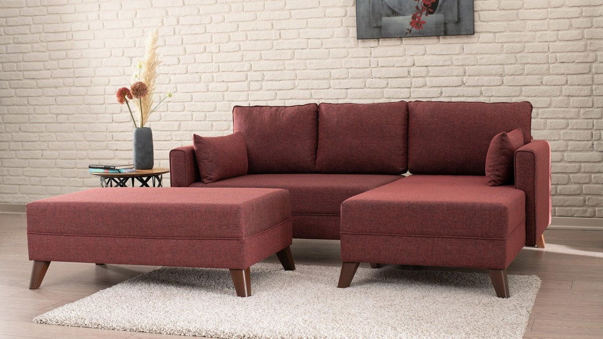 Canapea extensibilă Bella, Colț, Dreapta, Diverse culori, 205x140x85 cm - Bordo | SKU: 825BLC1519 | Canapea extensibilă Bella, Colț, Dreapta, 205x140x85 cm, varianta Bordo, produs pentru amenajarea locuinței, disponibil online în România la CasaMob