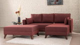 Canapea extensibilă Bella, Colț, Dreapta, Diverse culori, 205x140x85 cm - Bordo | SKU: 825BLC1519 | Canapea extensibilă Bella, Colț, Dreapta, 205x140x85 cm, varianta Bordo, produs pentru amenajarea locuinței, disponibil online în România la CasaMob