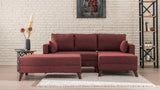 Canapea extensibilă Bella, Colț, Dreapta, Diverse culori, 205x140x85 cm - Bordo | SKU: 825BLC1519 | Canapea extensibilă Bella, Colț, Dreapta, 205x140x85 cm, varianta Bordo, produs pentru amenajarea locuinței, disponibil online în România la CasaMob